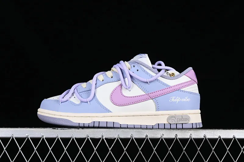 All Categories Nk SB Dunk Series Nk SB Dunk Low Low-top sneakers Nk Dunk Low "RISK" Fantasy French Tulip Love Buckle SB strap low-top casual sneakers DD1503-500
